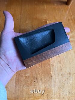 Evans Inspired Midcentury Modern One Of Kind Slate Rosewood Dish Tray Vide Poche