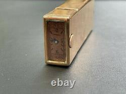 Extremely Rare One Of A Kind 14K Gold Watch Lighter