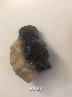 Extremely Rare One Of A Kind Natural Black Amethyst/Smoky Cluster PA Amish