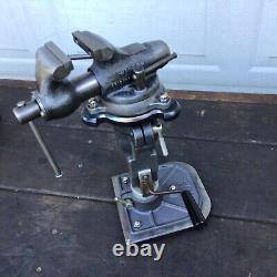 Extremely Unique Vintage Wilton Baby Bullet Bench Vise. One Of A Kind