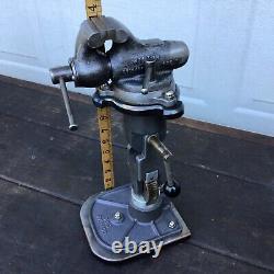 Extremely Unique Vintage Wilton Baby Bullet Bench Vise. One Of A Kind