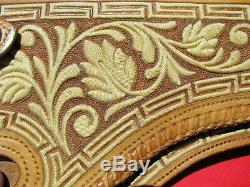 FINE ONE-OF-A KIND CHARREADA MICRO EMBROIDERED HOLSTER CARTRIDGE BELT RIG 1920s