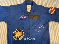 FRED HAISE Signed Apollo 13 RARE One of a Kind Flight Suit Space Shuttle NASA