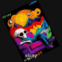 FUV 009 One-of-A-Kind, Collectible Series, Vibrant, Signed, Original Artwork