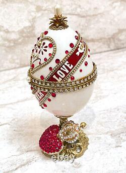 Faberge ONE OF A KIND Faberge egg style Real egg Music Faberge