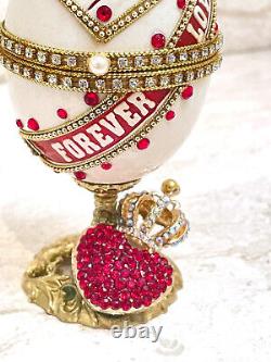 Faberge ONE OF A KIND Faberge egg style Real egg Music Faberge