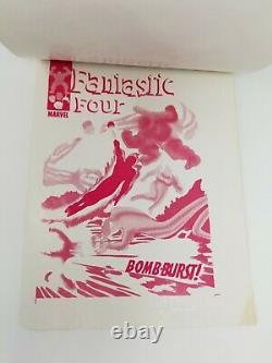 Fantastic Four 63 Cover Production Art CMYK Printers Proofs one of kind Kirby