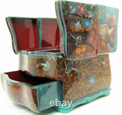 Fedoskino One of a Kind Russian Lacquer Box Baba-Yaga by Alexander Maslov