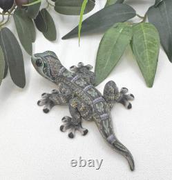 Fimo Baby Gecko Lizard! -one-of-a-kind! - Amazing Detail! Free Shipping