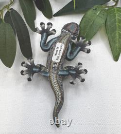 Fimo Baby Gecko Lizard! -one-of-a-kind! - Amazing Detail! Free Shipping