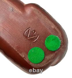 Folk Art Pottery Cat Vase Rare Unique One of a Kind with Makers Mark