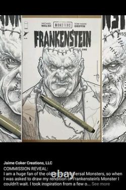 Frankenstein #1, Frankensteins Monster, JAIME COKER One Of A Kind Commission