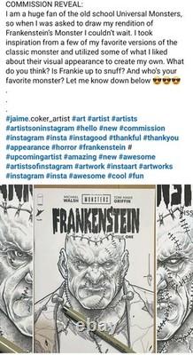 Frankenstein #1, Frankensteins Monster, JAIME COKER One Of A Kind Commission