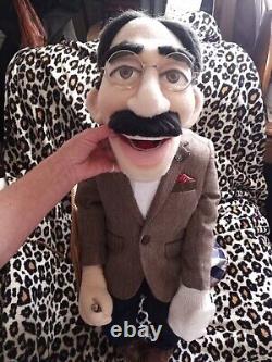 GROUCHO MARX Vent Figure Custom One Of A Kind Professional Soft Puppet LARGE
