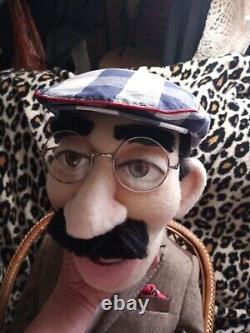 GROUCHO MARX Vent Figure Custom One Of A Kind Professional Soft Puppet LARGE