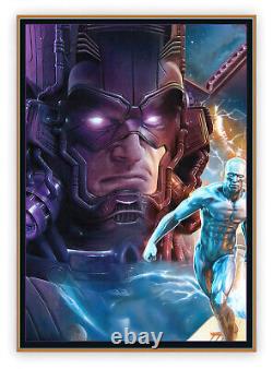 Galactus & Silver Surfer -ORIGINAL PAINTING by KOUFAY 20x30 CANVAS