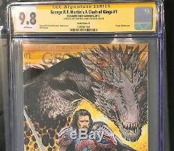 Game Of Thrones A Clash Of Kings #1 Cgc 9.8 Ss Jon Snow One Of A Kind Drogon