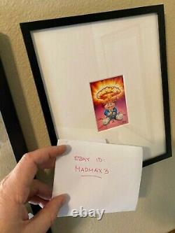 Garbage Pail Kids John Pound original art Adam Bomb ONE OF A KIND