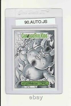 Garbage Pail Kids Smokin Joe SKETCH CARD GPK 2019 We Hate The 90s One of a Kind