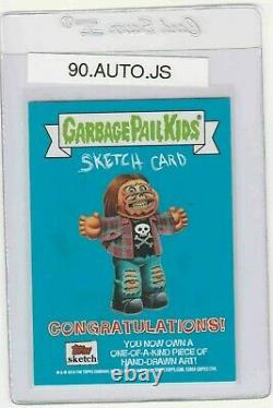 Garbage Pail Kids Smokin Joe SKETCH CARD GPK 2019 We Hate The 90s One of a Kind