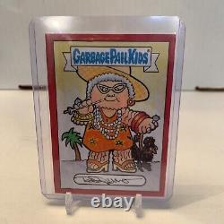 Garbage Pail Kids Todd Rayner one of a kind sketch Wrinkled Rita 1 of 1