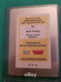 Garbage Pale Kids yellow printing plate Noah Parking. One of a kind collectible