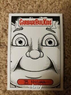 Garbage pail kids sketch card adam bomb! 1/1 rare! One of a kind. Barry nygma