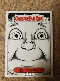 Garbage pail kids sketch card adam bomb! 1/1 rare! One of a kind. Barry nygma