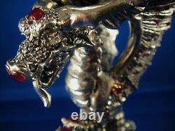 Gem Encrusted Fellowship Foundry Dragon Goblet -One of a kind- Medieval NEW PICS
