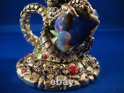 Gem Encrusted Fellowship Foundry Dragon Goblet -One of a kind- Medieval NEW PICS