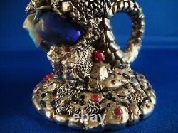 Gem Encrusted Fellowship Foundry Dragon Goblet -One of a kind- Medieval NEW PICS