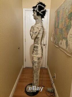 Gemmy Halloween Lifesize Mummy Bride Animatronic Talking Prop 6 Ft One of a Kind