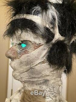 Gemmy Halloween Lifesize Mummy Bride Animatronic Talking Prop 6 Ft One of a Kind