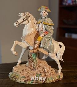 George Washington Statue, Glazed Pottery, 14 inches tall, ONE OF A KIND