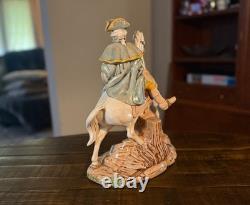 George Washington Statue, Glazed Pottery, 14 inches tall, ONE OF A KIND