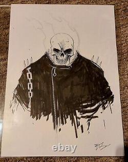 Ghost Rider Ben Templesmith Original Signed Sketch One of a Kind