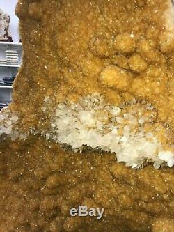 Giant Citrine top shelf one of the kind 275 kg wall of shine crystals