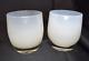 Glassybaby White Hand Blown Votive Candle Holder Set Kindness And Hugs