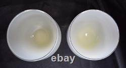 Glassybaby White Hand Blown Votive Candle Holder Set Kindness and Hugs