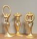 Gold Toned Figurines Unique Store Display One Of A Kind