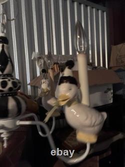 Goose Whimsical Chandelier Nursery, Playroom, Custom One-Of-A-Kind