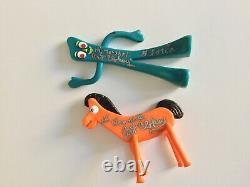 Gumby And Pokey Signed Creator Art Clokey + Wife Gloria One Of A Kind Rare