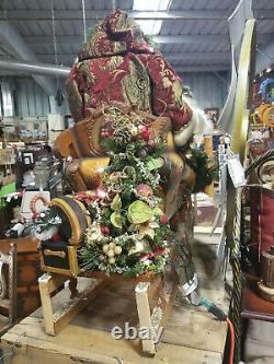 HEAVENLY SLEIGH-Custom One of a Kind Santa on Sleigh-COLLECTIBLE