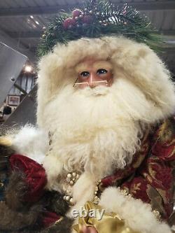 HEAVENLY SLEIGH-Custom One of a Kind Santa on Sleigh-COLLECTIBLE