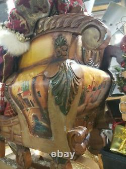 HEAVENLY SLEIGH-Custom One of a Kind Santa on Sleigh-COLLECTIBLE