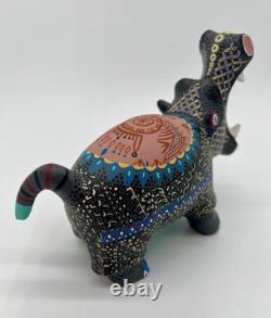 HIPPO- One of a kind wood hand-carved ALEBRIJE from Oaxaca, México