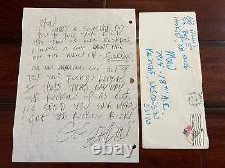 HISTORIC, ONE OF A KIND GG ALLIN HANDWRITTEN LETTER 10/15/86 WithENV PLS OFFER
