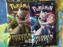 HIdden fates booster sealed, print error Blue mewtwo one of a kind