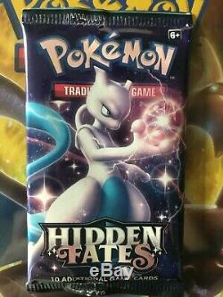 HIdden fates booster sealed, print error Blue mewtwo one of a kind