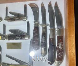 HOLY CASE! ONE OF A KIND Case XX 1981 Custom Knife Set in Case! Bid NOW! Wo